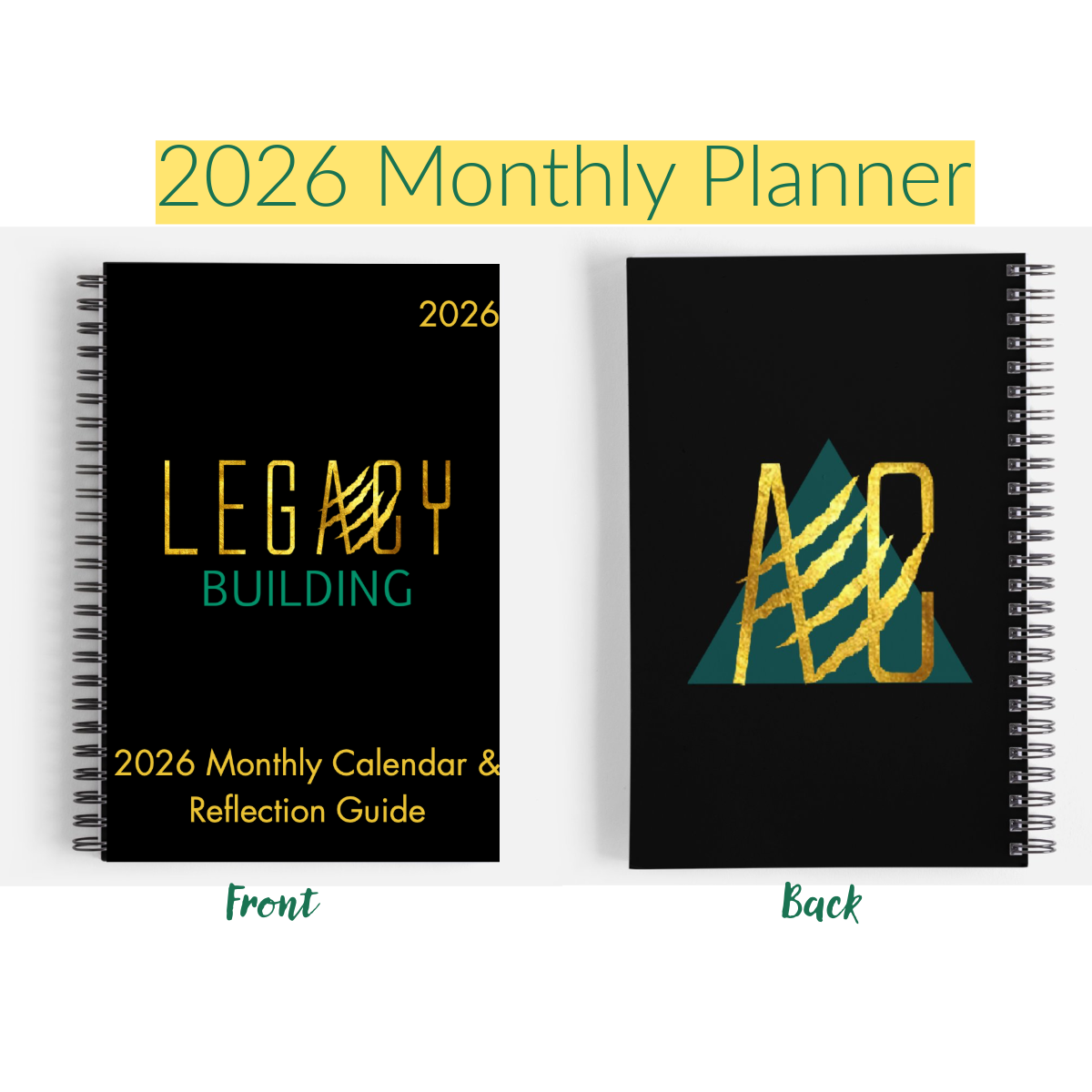 2026 monthly planner graphic